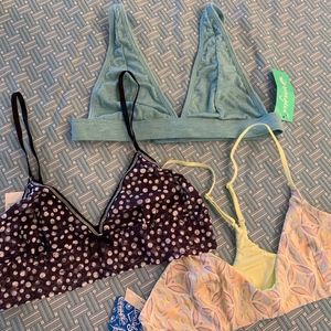 NWT Three Bras from Hanky Panky, Free People &more